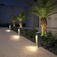 Lampu Bollard LED COB 10W 12W IP65, Lampu Taman, Pemasangan di Permukaan, Tahan Air, Rumah Lampu Aluminium untuk Taman