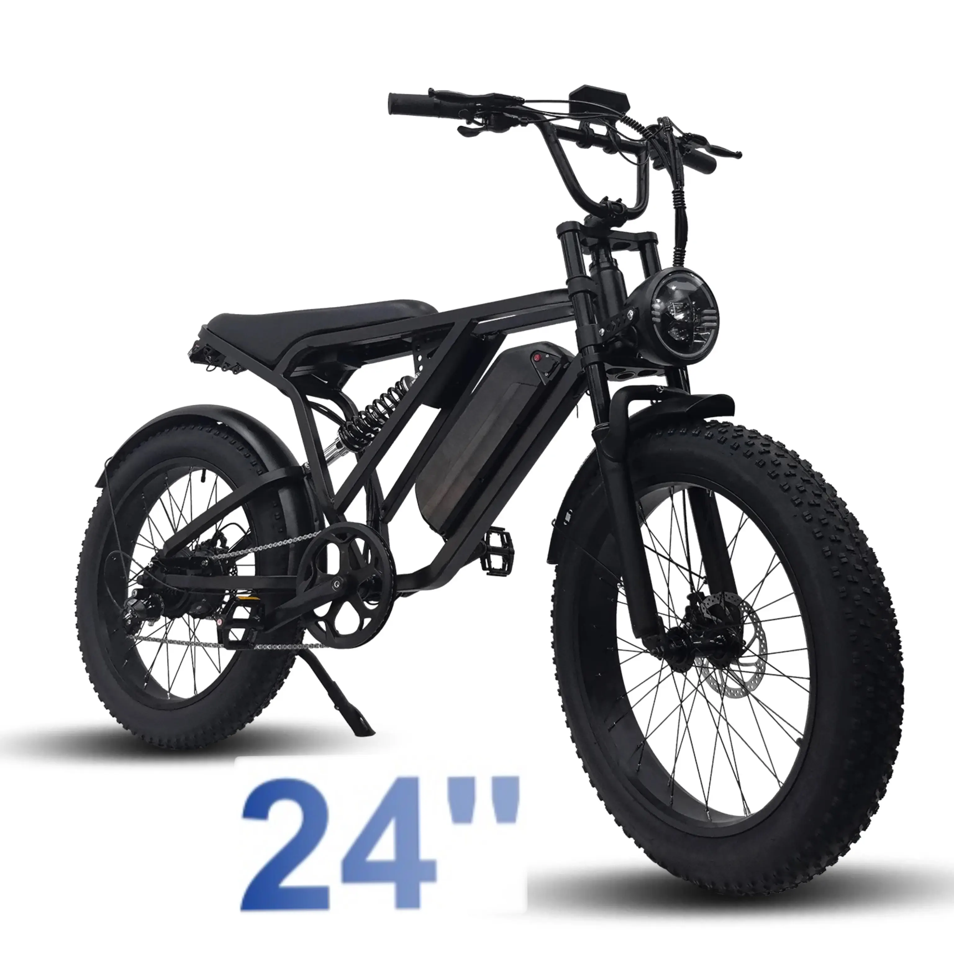 EU Warehouse Y-24 EBIKE Hot Selling Design Belt Drive Motor Bike Fatbike Ebike Fat Tire All Terrain Electric Bike 20 Inch