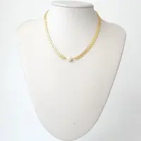 Женское Ожерелье из натурального пресноводного белого пресноводного жемчуга 8 мм, колье с подвеской из жемчуга 14 к, золото