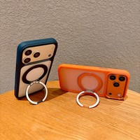 2026 Slim 360 °   Étui de téléphone rotatif et pliable en métal avec support magnétique antidérapant et respectueux de la peau pour iPhone 17