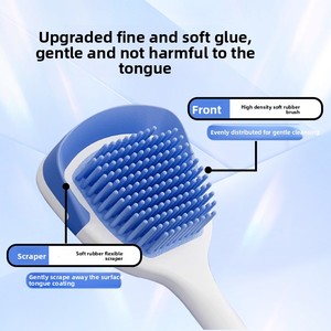 Bán buôn Silicone lưỡi sạch bàn chải và chọc Sản phẩm hiệu quả cho lưỡi làm sạch - Product Image 3
