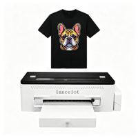 Imprimante DTF A3 L1800 simple, connexion ordinateur portable, circulation automatique d'encre blanche, sans prétraitement pour sacs et t-shirts