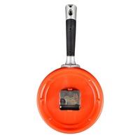 Reloj de Pared Decorativo con Diseño Creativo de Huevo y Utensilios de Cocina, Reloj de Pared con Forma de Sartén