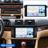 Lecteur DVD de voiture BHNEW, autoradio Android pour BMW Série 5 E39 1995-2004, CarPlay sans fil, autoradio, navigation GPS, DSP