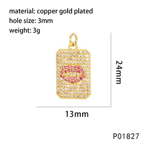 Ensemble de breloques romantiques plaquées or de qualité supérieure, pendentifs flocon de neige, rose, cœur, lèvres pour la création de colliers et bracelets de style japonais - Product Image 2