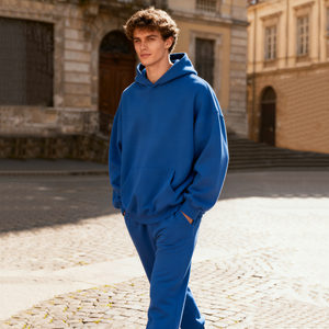 TKAN377 Venta al por mayor de peso pesado 500Gsm Grueso Invierno Sudadera con capucha de gran tamaño French Terry Drop Shoulder Streetwear Sudaderas con capucha para hombre - Product Image 2