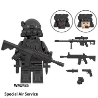 Modèle de jouet en plastique ABS de forces spéciales, service aérien spécial KSK Alpha Delta Wild Child SSO, forces spéciales, commando, Navy Seals, léopard des neiges