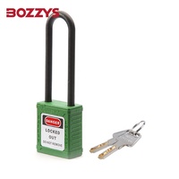 Cadenas de sécurité d'isolation industrielle personnalisés vert manille en nylon étanche équipement de verrouillage Loto avec clé principale pour porte