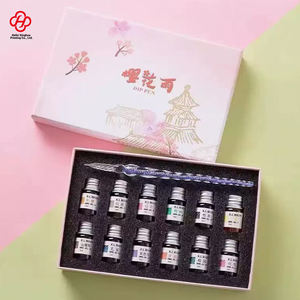 <span class=keywords><strong>ปากกา</strong></span>จุ่มหมึกแก้ววินเทจ Xinghua หมึกกลิตเตอร์เรือง<span class=keywords><strong>แสง</strong></span>สีรุ้ง รุ่น 18 มม. สำหรับการเขียนพู่กันจีน ชุดของขวัญต้อนรับเทศกาลวันหยุด - Product Image 6