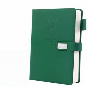 Agenda de Cuero PU, Planificador Diario, Personalizable con Logotipo, Tamaño A5, Cuadernos Gruesos con Banda Elástica - Product Image 1