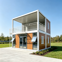 Maison Conteneur Modulaire Préfabriquée 40 pieds, Haute Isolation, Villa Moderne, Bureau à Domicile, Extensible, Portable, Industrielle DBJ