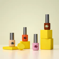 Échantillon gratuit de 5 ml – Flacon de vernis à ongles effet doux au toucher, en verre dépoli, pour gel UV, avec bouchon