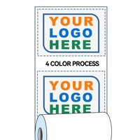 Kertas Thermal Roll 80mm 57mm untuk Mesin Kasir, Mesin POS, ATM Bebas BPA dengan Logo Kustom Berwarna