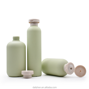 200ml 300ml 500ml nouveau design bouteilles de <span class=keywords><strong>shampoing</strong></span> givré bouteille de lotion verte bouteille de cosmétique - Product Image 1