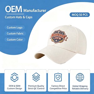 Gorra de Béisbol Personalizada 100% Algodón para Hombre y Mujer, Moderna, de 6 Paneles, para Primavera/Verano, con Protección Solar, Bordado e Impresión - Product Image 1