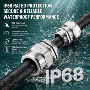 Prensaestopas Metálico Impermeable IP68 de Acero Inoxidable SS304 M16 M25 M32 M40 <span class=keywords><strong>M52</strong></span>, Directo de Fábrica Xianghong, con Certificación CE RoHS - Product Image 4
