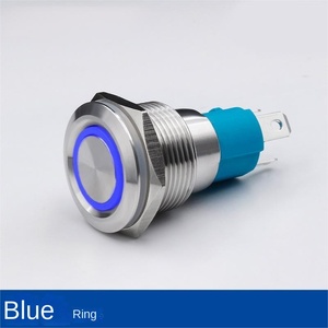 สวิตช์ไฟแบบกดพร้อมไฟวงแหวน ขนาด 19 มม. 220V 3A ทรงกลม LED IP65 สแตนเลสสตีล แบบกดติดปล่อยดับ 1NO1NC 50000 รอบ พร้อมปุ่มกด - Product Image 5