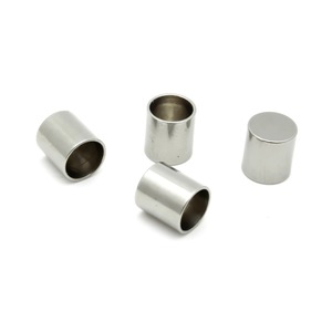 Stainless Steel Jewelry Tube Sleeve Connectors 1.0-10mm Inner Hole For <b>Leather</b> Cord <b>Bracelet</b> Necklace Finishing Buckle - Product Image 4