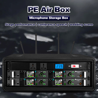 Boîtier de transport portable Xinglong en plastique rigide PE, fiable et durable, pour équipement audio 2U 3U 6U 8U, microphone DJ, récepteur, équipement d'événementiel, noir