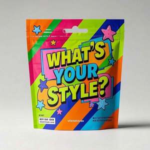 Sacs en mylar anti-odeur avec pochette debout avec fenêtre zip-lock 3.5 imprimés sur mesure pour bonbons, aliments et emballages alimentaires pour animaux de compagnie - Product Image 4