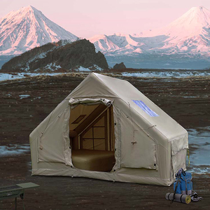 Large Beige Outdoor Camping Tent Waterproof Easy Setup for Outdoor Use - Product Image 6