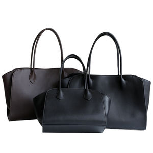 Borse di lusso in vera pelle per le donne primo strato di vacchetta di alta qualità grandi borse da viaggio con due manici di chiusura aperta tipo - Product Image 1