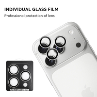 Protector de pantalla de lente de cámara individual 9H antiarañazos para iPhone 18 Pro Max, vidrio templado