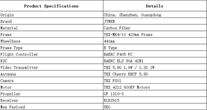 Nặng Tải trọng 13-inch FPV Racing Drone với máy ảnh THX 5.8G 1.6W/1.2g 2W dài khoảng cách truyền tay điều khiển - Product Image 5