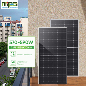 Paneles Solares Bifaciales de 580W 590W Baratos de China con Doble Vidrio para Techos Solares de Dos Caras - Product Image 5