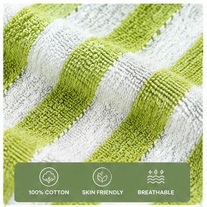 <span class=keywords><strong>Serviette</strong></span> <span class=keywords><strong>de</strong></span> luxe <span class=keywords><strong>de</strong></span> qualité supérieure, personnalisée avec logo, couleur unie, rayée, en <span class=keywords><strong>fibre</strong></span> <span class=keywords><strong>de</strong></span> <span class=keywords><strong>bambou</strong></span>, ultra douce, écologique, antimicrobienne, pour usage hôtelier - Product Image 5
