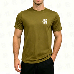 Camiseta Deportiva Personalizada de Manga Corta con Cuello Redondo, Ultra Suave, de Alta Calidad, de Poliéster y Elastano, de Secado Rápido para Hombre - Product Image 2