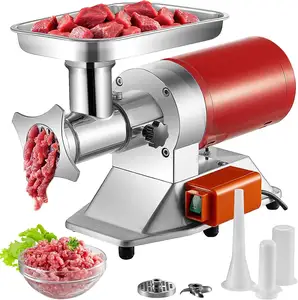 BRN212 850W Meat Grinder Machine, 1.16 HP No. 12 Electric Meat Mincer Red color Commercial Use Meat Grinder Sausage Machine