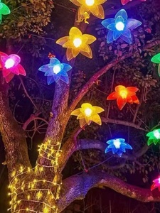 Guirlandes lumineuses décoratives de Noël étanches pour l'extérieur, pour la cour, l'éclairage de rue, avec une lueur romantique - Product Image 5