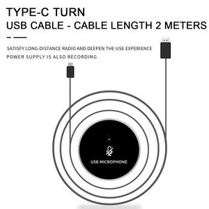 New Arrival Q3 <b>C</b> USB <b>Plug</b> Play Portable Desktop Speakerphone Noise Cancelling Lightweight Mute Feature Wired Microphone - Product Image 2