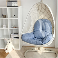 Fauteuil suspendu moderne pour chambre et extérieur avec coussin à séchage rapide en autres matériaux, berceau individuel pour balcon et usage intérieur