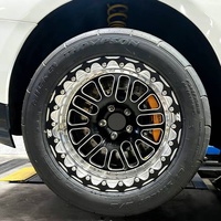 Roda Beadlock Forged 5x100 5x114 5x112 5x115 5x120 5x127 5x130 5x139.7 6x139.7 untuk Mustang Camaro GTR Civic BRZ Supra Charger