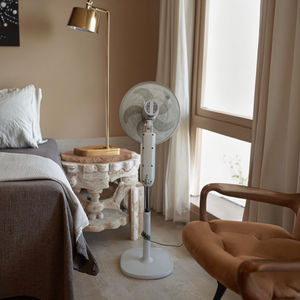 Ventilateur de sol avec force de vent forte et mécanisme de balancement-Alimentation électrique-Équipement pour hôtels, maisons-Matière plastique - Product Image 6