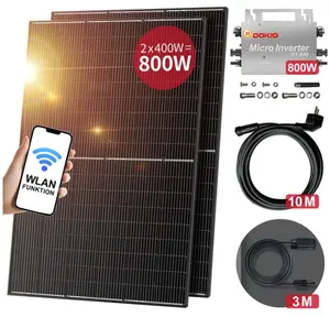 Hiệu quả cao tấm pin mặt trời 800W PV năng lượng mặt trời mô-đun năng lượng mặt trời hai mặt Monocrystalline bảng điều khiển năng lượng mặt trời