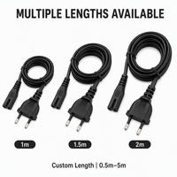 Cable de Computadora Estándar Europeo, PVC Negro, 1.5m, Personalizado para Electrodomésticos, Guoqun GQ/032
