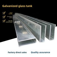 Rampe d'escalier moderne minimaliste en acier au carbone sur mesure, avec clip en U encastré pour verre de balcon, garde-corps sans cadre pour sol