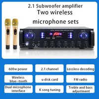 Demao amplificador Bt de graves pesados profesional de alta potencia KTV amplificador de audio de escenario HiFi calidad de sonido amplificador de hogar