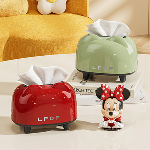 LFOF Tissue Box Red Green Free Standing Sealed Dustproof Multipurpose Storage Rack - Product Image 1