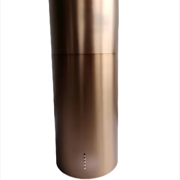 Island Extractor 110V Golde Range Hood Circular Open Kitchen Ceiling Suspended Top Chimney Smoke Exhaust Column Cooking Utensils