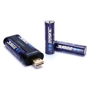 Jugee <b>Rechargeable</b> AA <b>Battery</b> 1.5V 3000mWh For Karaoke Microphone Lithium <b>Battery</b> With Overcharge Protection - Product Image 1