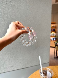 Natural Clear Quartz Rose Quartz <b>Bracelet</b> With Pearl Beads Crystal <b>Bracelet</b> Women Elegant <b>Healing</b> Energy Jewelry Daily Gift - Product Image 5