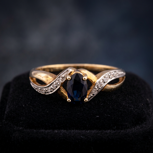 Extra Grade Sterling <b>Silver</b> Blue Topaz Diamond Engagement <b>Ring</b> for <b>Women</b> <b>Wedding</b> Classic Style Factory Price From Thailand - Product Image 2