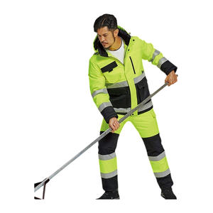 [T.BUC] ODM Marca coreana (20471) Chaqueta DE SEGURIDAD acolchada de alta visibilidad con logotipo personalizado EN ISO Ropa de trabajo de poliéster estándar - Product Image 5