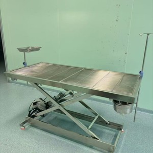 Table d'opération vétérinaire 1,4 m électrique réglable avec plateau de toilette pour chirurgie canine certifiée CE - Product Image 3