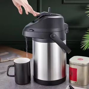 Distributeur d'eau et de café thermique à double paroi en acier inoxydable avec pompe, 1,6 L, 1,9 L, 3 L, 4 L - Product Image 3