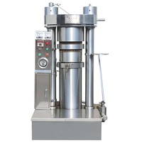 Presse à huile hydraulique à froid HIGH MECH semi-automatique haute performance 220/110V, capacité 350kg/h pour sésame et beurre de cacao